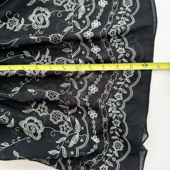 babydoll top y2k Off-shoulder Sheer Romantic Whimsigoth Large - Picture 13 of 15